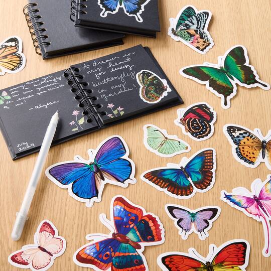 Vinyl Diecut Butterfly Stickers by Recollections